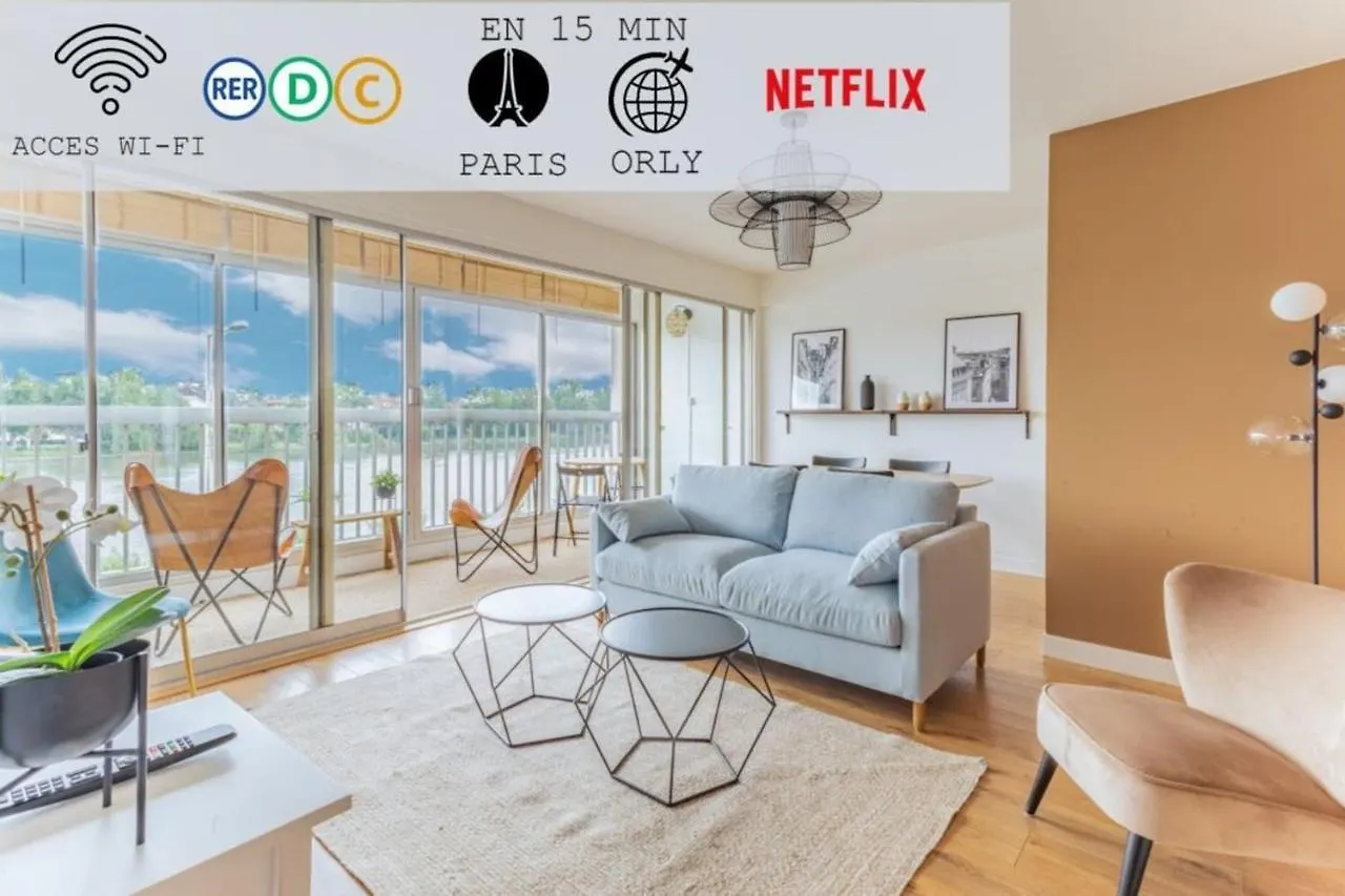 Appart'Hotel Luminous Vue Seine- Paris 15Min Juvisy-sur-Orge 0*,